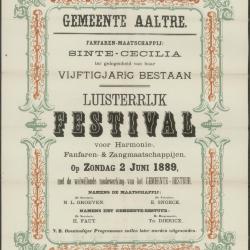 LUISTERRIJK FESTIVAL voor Harmonie, Fanfaren- &amp; Zangmaatschappijen.  Aalter
