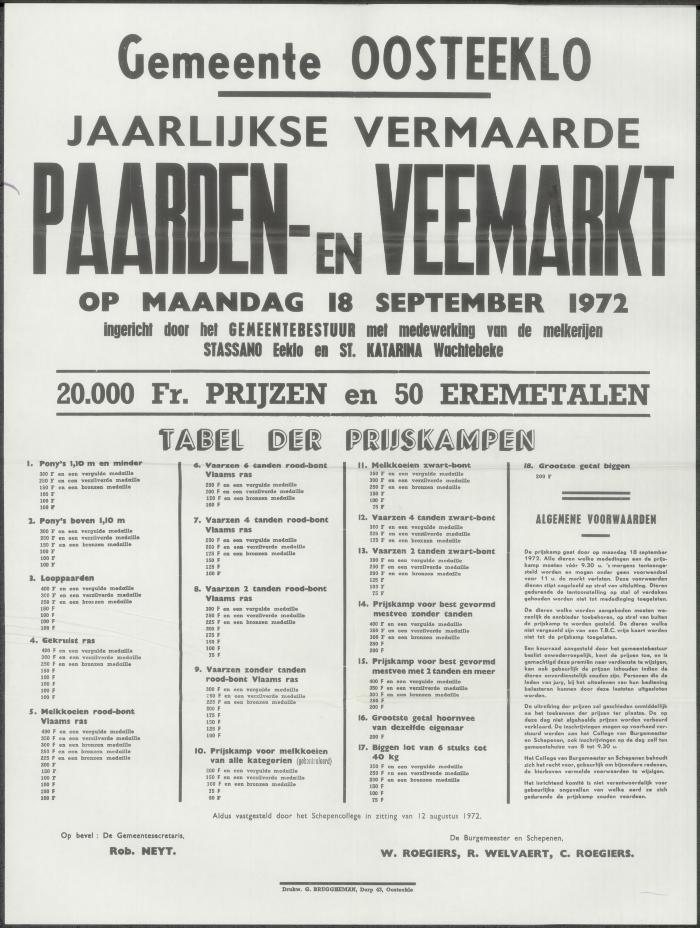 Paarden- &amp; veemarkt Oosteeklo
