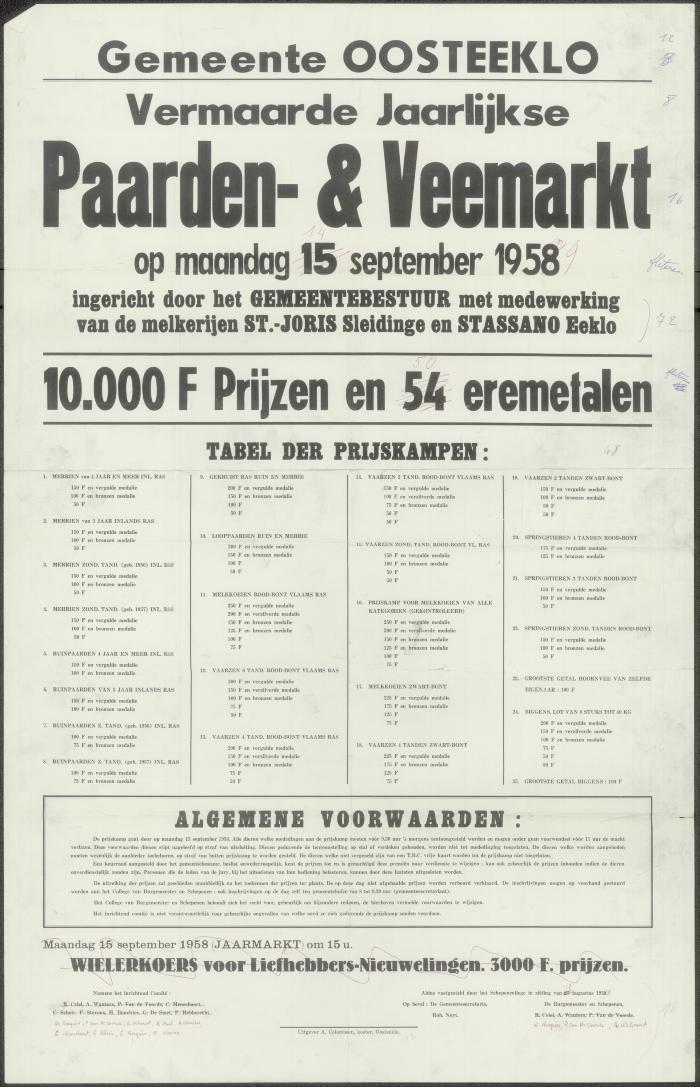 Paarden- &amp; veemarkt Oosteeklo
