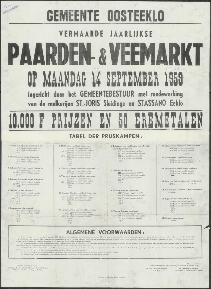 Paarden- &amp; veemarkt Oosteeklo

