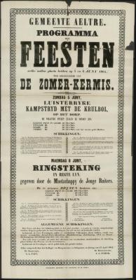 PROGRAMMA der FEESTEN ter gelegenheid van DE ZOMER-KERMIS
Aalter