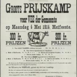 Groote PRIJSKAMP voor VEE der GEMEENTE Aalter
