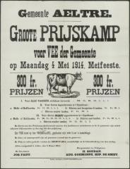 Groote PRIJSKAMP voor VEE der GEMEENTE Aalter
