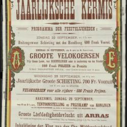 Jaarlijksche KERMIS - Programma der Feestelijkheden Aalter
