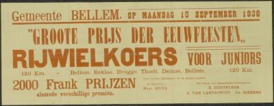 Groote Prijs der Eeuwfeesten Bellem
