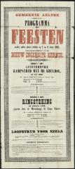 PROGRAMMA der FEESTEN ter gelegenheid van de NIEUW INGERIGTE KERMIS Aalter

