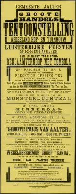 Groote handelstentoonstelling afdeling hof-en tuinbouw Aalter