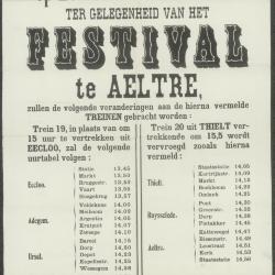 Treinen ter gelegenheid van het FESTIVAL Aalter
