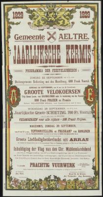 JAARLIJKSCHE KERMIS - Programma der Feestelijkheden Aalter
