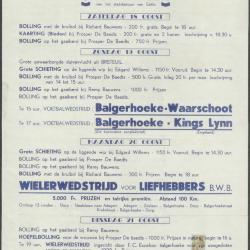 Kermisprogramma Balgerhoeke
