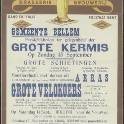 Feestelijkheden ter gelegenheid der Grote Kermis Bellem
