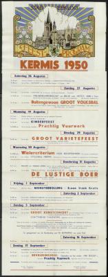 Feestprogram Kermis 1950 Stad Eeklo
