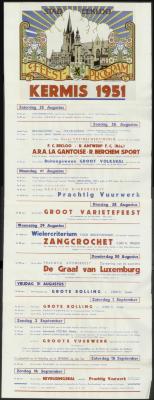 Feestprogram Kermis 1951 Stad Eeklo
 