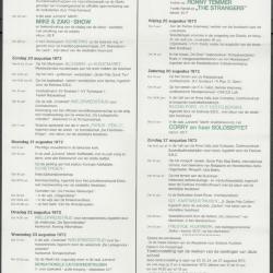 Kermisprogramma 1972 Stad Eeklo
