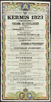 Kermis 1923 Stad Eeklo
