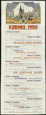 Feestprogram Kermis 1950 Stad Eeklo
