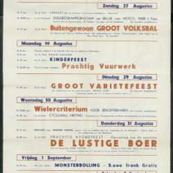 Feestprogram Kermis 1951 Stad Eeklo
 