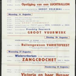 Feestprogram Kermis 1952 Stad Eeklo
