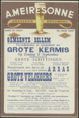 Feestelijkheden ter gelegenheid der Grote Kermis Bellem
