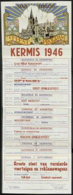 Feestprogram Kermis 1946 Stad Eeklo
