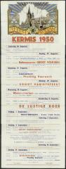 Feestprogram Kermis 1950 Stad Eeklo
