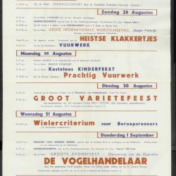Feestprogram Kermis 1951 Stad Eeklo
