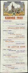 Feestprogram Kermis 1950 Stad Eeklo
