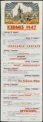 Feestprogram Kermis 1947 Stad Eeklo
