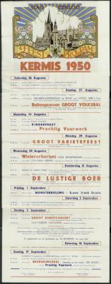 Feestprogram Kermis 1950 Stad Eeklo

