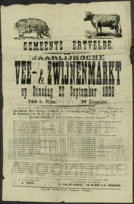 Jaarlijksche vee- &amp; zwijnenmarkt Ertvelde
