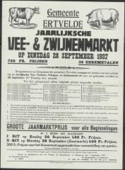 Jaarlijksche vee- &amp; zwijnenmarkt Ertvelde
