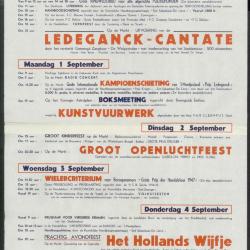 Feestprogram Kermis 1948 Stad Eeklo

