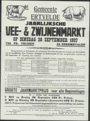 Jaarlijksche vee- &amp; zwijnenmarkt Ertvelde
