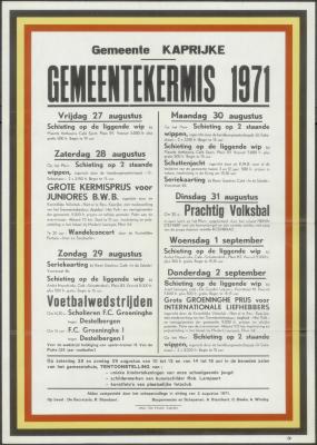 Gemeentekermis 1971 Kaprijke
