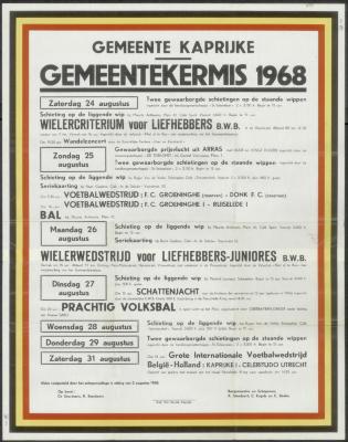 Gemeentekermis 1968 Kaprijke
