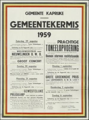 Gemeentekermis 1959 Kaprijke

