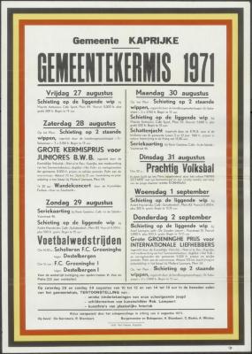 Gemeentekermis 1971 Kaprijke
