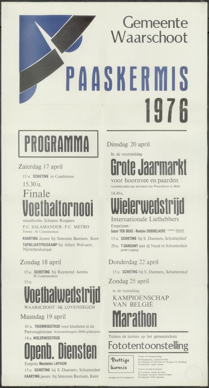Paaskermis Waarschoot

