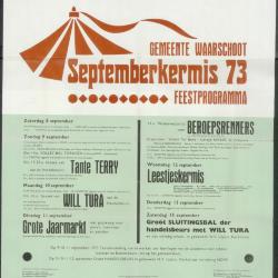 Schietingskalender 1973-1974 Waarschoot

