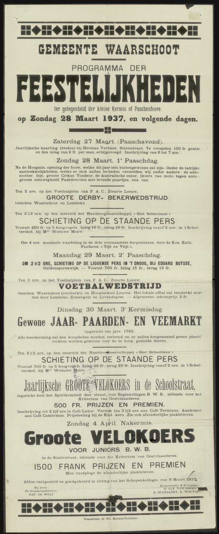 Feestelijkheden Waarschoot
