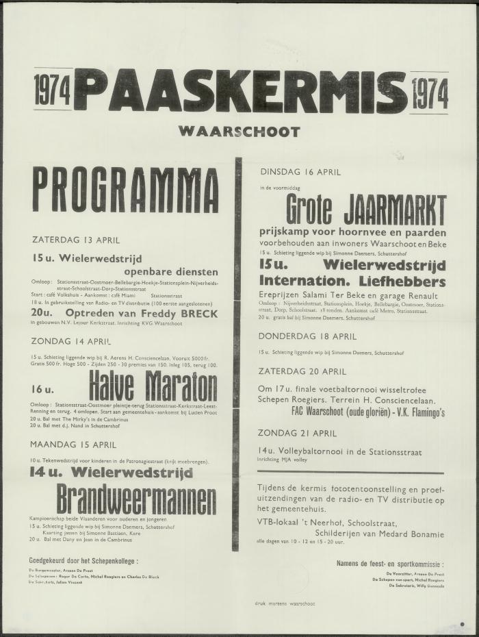 Paaskermis Waarschoot

