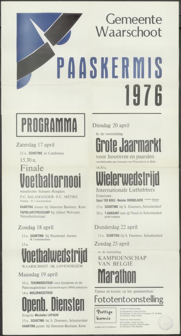 Paaskermis Waarschoot

