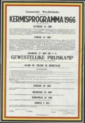 Kermisprogramma 1966 Wachtebeke

