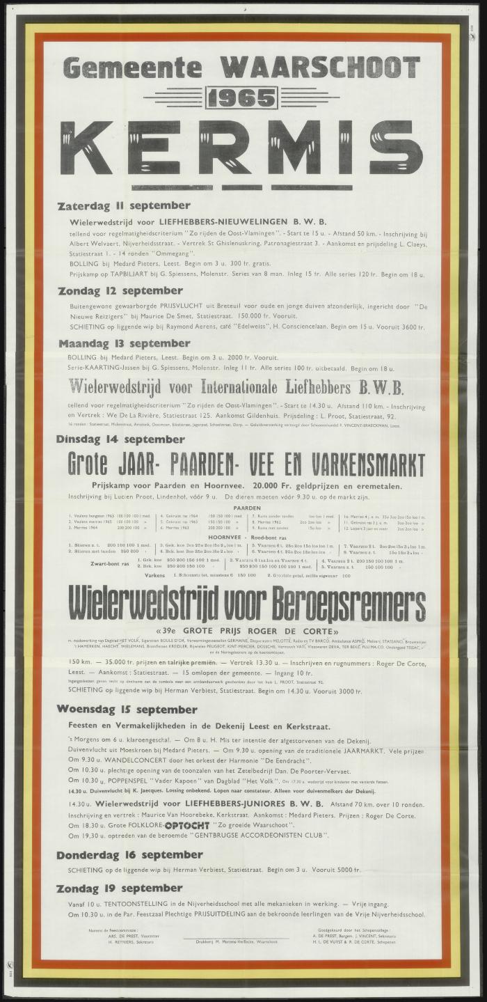 Kermis 1965 Waarschoot
