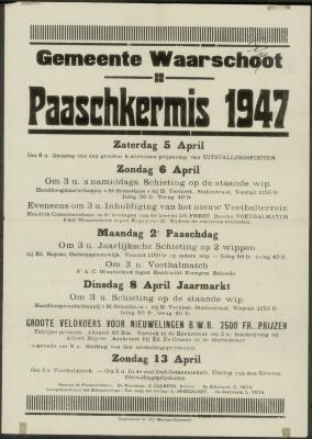 Paaschkermis 1947 Waerschoot
