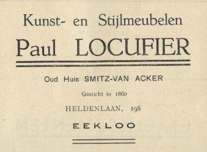 Kunst-en Stijlmeubelen Paul Locufier