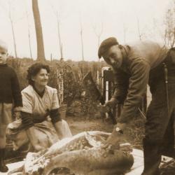 Foto van een paardenkeuring